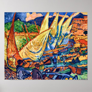 Poster Bateaux de pêche, Collioure   Andre Derain  
