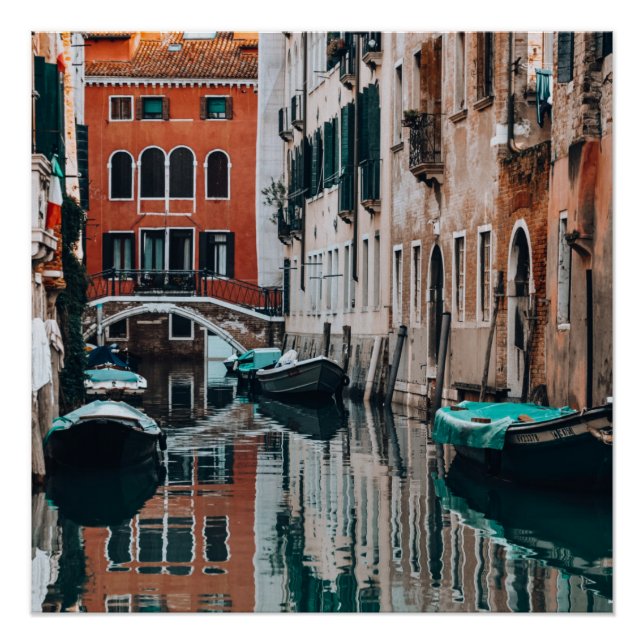 Poster Bateaux de Venise (Devant)