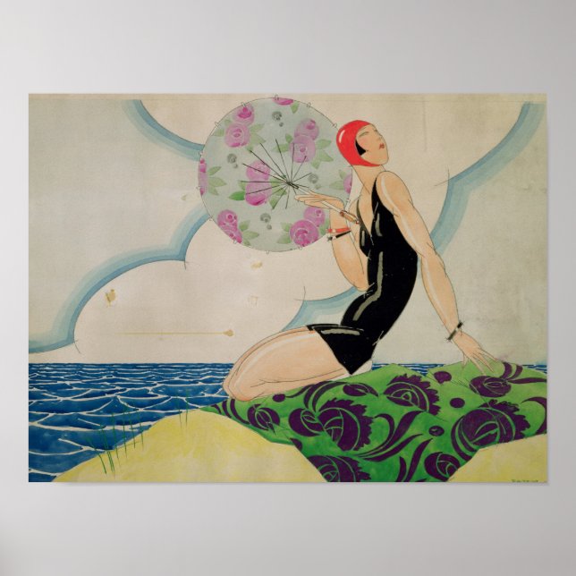 Poster Bather, vers 1925 (Devant)