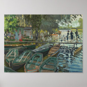 Poster Bathers à La Grenouillère (1896) Claude Monet Art