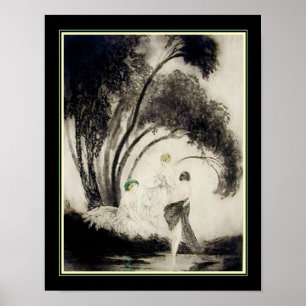 Poster "Bathers" ca. 1926 by Louis Icart