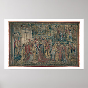 Poster Bathsheba ordered to the Palace, Tapestry of David