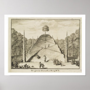 Poster Bâti artificiel Parnassus, gravé par Johannes V