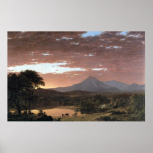 Poster Bâti Ktaadn (Katahdin) par l'église de Frederic
