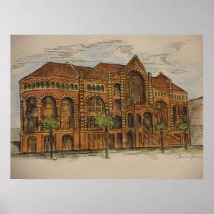 Poster Bâtiment Ashbel Smith