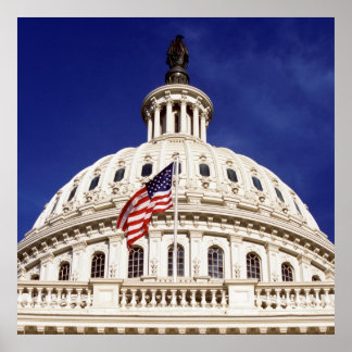 Poster Bâtiment capitole américain, Washington DC