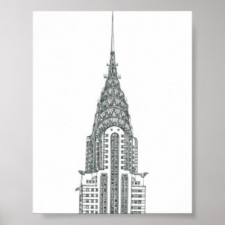 Poster Bâtiment Chrysler