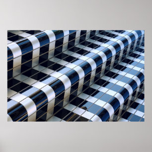 Poster Bâtiment de haute hauteur noir et gris