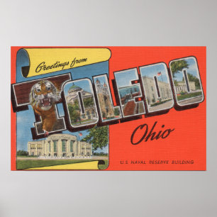 Poster Bâtiment de réservation navale de Toledo, Ohio -