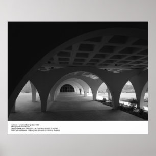 Poster Bâtiment des humanités, mars 1966 par Ansel Adams