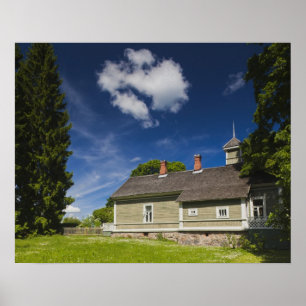 Poster Bâtiment du domaine à Mikhailovskoye