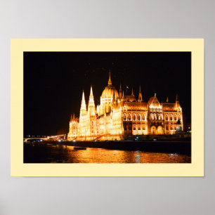 Poster Bâtiment du Parlement à Budapest