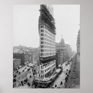 Poster Bâtiment Flatiron, 1902. Photo vintage