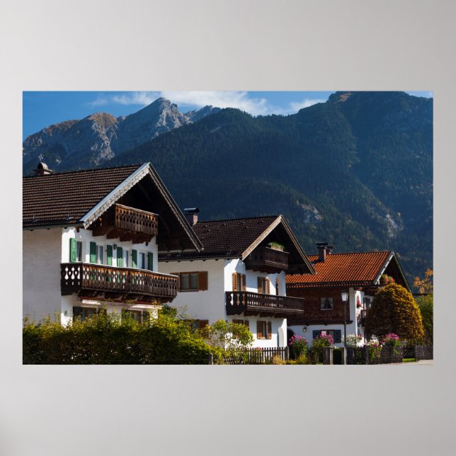 Poster Bâtiment Graffito de Bavière (Devant)