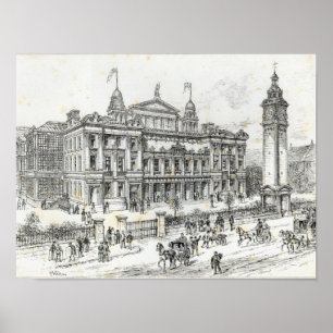 Poster Bâtiments aménagés du Palais du Peuple