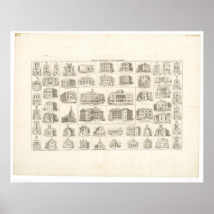 Poster Bâtiments publics de San Francisco (1372A)