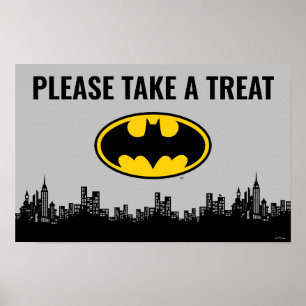 Poster Batman Anniversaire Prenez un signe de traitemen