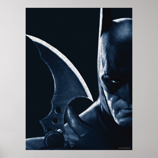 Poster Batman : Arkham Asylum | Batman Closeup (Devant)