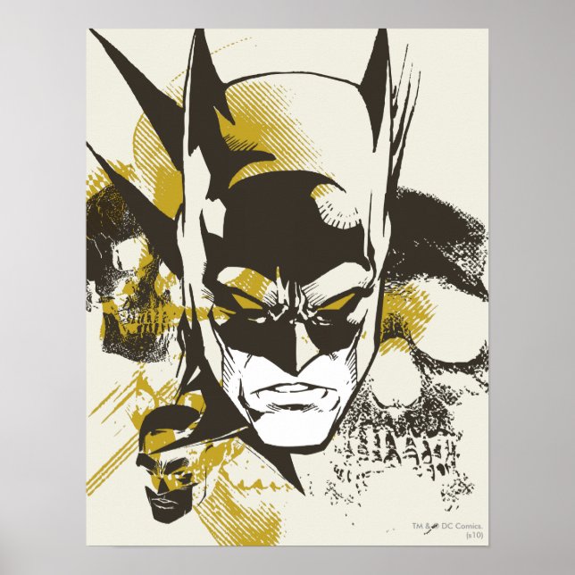 Poster Batman Cowl et Skuls (Devant)