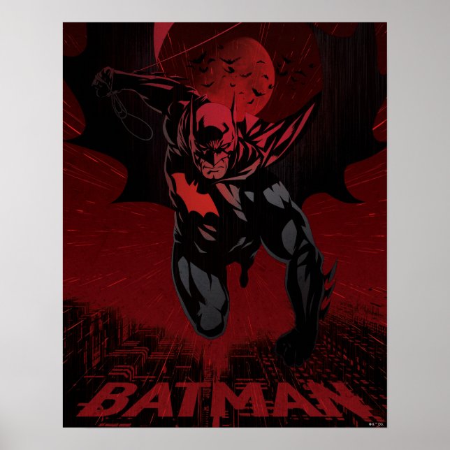 Poster Batman Crimson Leap (Devant)