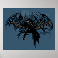 Batman Gotham City Paint Drip Graphic