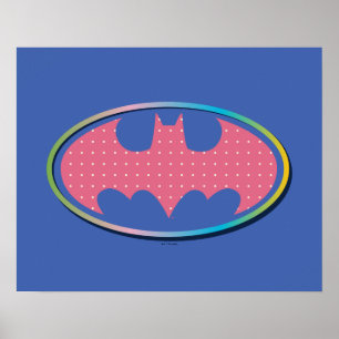 Poster Batman   Logo Pink Polka Dot