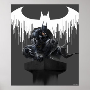 Poster Batman perché sur un pilier