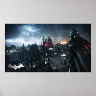 Poster Batman regarde la ville