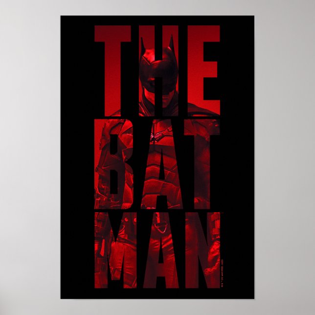 Poster Batman Typography Cutout (Devant)