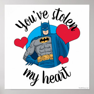 Poster Batman Valentine   Vous avez volé mon coeur