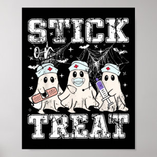 Poster Bâton Ou Traitement Ghost Phlebotomie Tech Infirmi