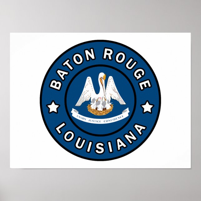 Poster Baton Rouge Louisiane (Devant)