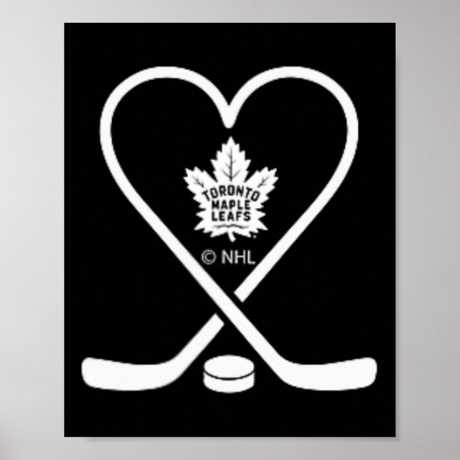 Poster Bâtons de la Saint-Valentin des Maple Leafs de Tor (Devant)