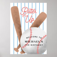 Batte Up Baseball Thème Anniversaire Bienvenue