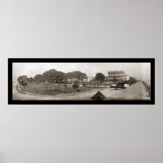 Poster Batterie Charleston Caroline du Sud Photo 1909