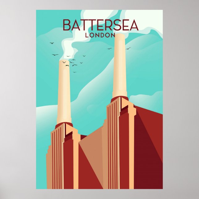 Poster Battersea Londres (Devant)
