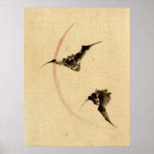 Poster Battes pilotant 1840