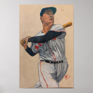 Poster Batteur de baseball