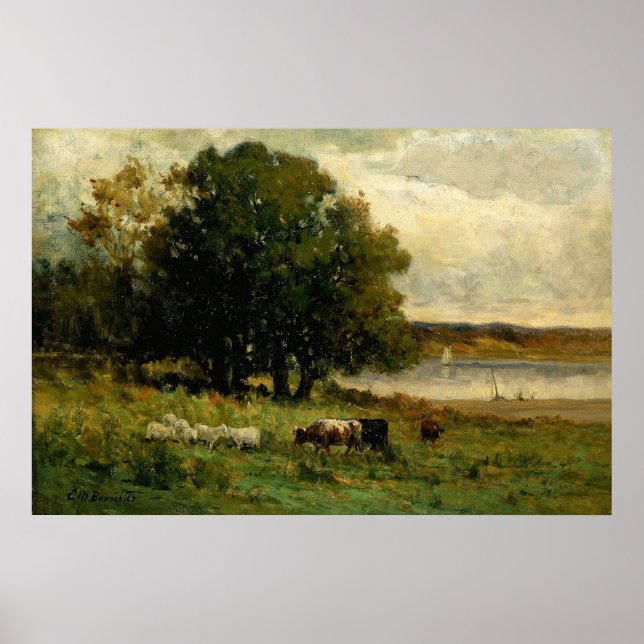 Poster Battle Near River - Edward Mitchell Banister (Devant)