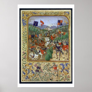 Poster Battle of Agincourt, october 25th 1415 (w/c sur pa