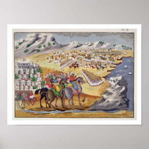 Poster Battle of Langada and Compoti in 1821, from the Pi
