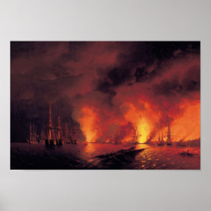 Poster Battle of Sinop at Night
