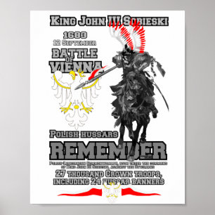 Poster Battle of Vienna Polish Hussars