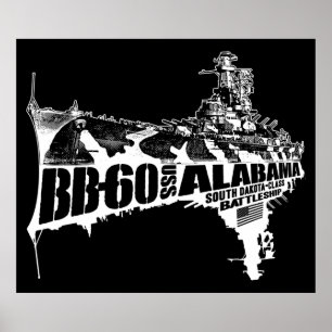 Poster Battleship Alabama