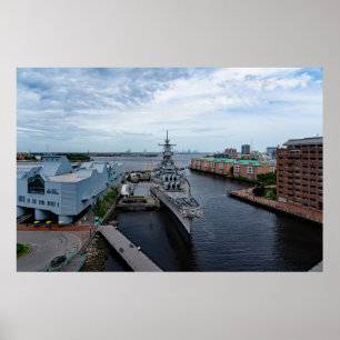 Poster Battleship USS Wisconsin "Whisky"