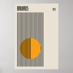 Poster Bauhaus 1923 Conception rétro