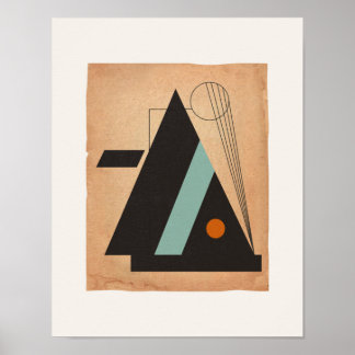 Poster Bauhaus Abstrait #3