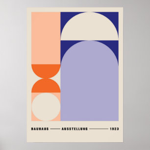 Poster bauhaus, bauhaus design, design moderne, géométriq
