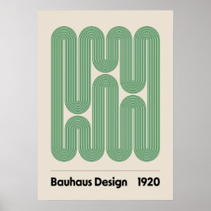 Poster bauhaus, bauhaus design, design moderne, géométriq