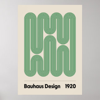 Poster bauhaus, bauhaus design, design moderne, géométriq